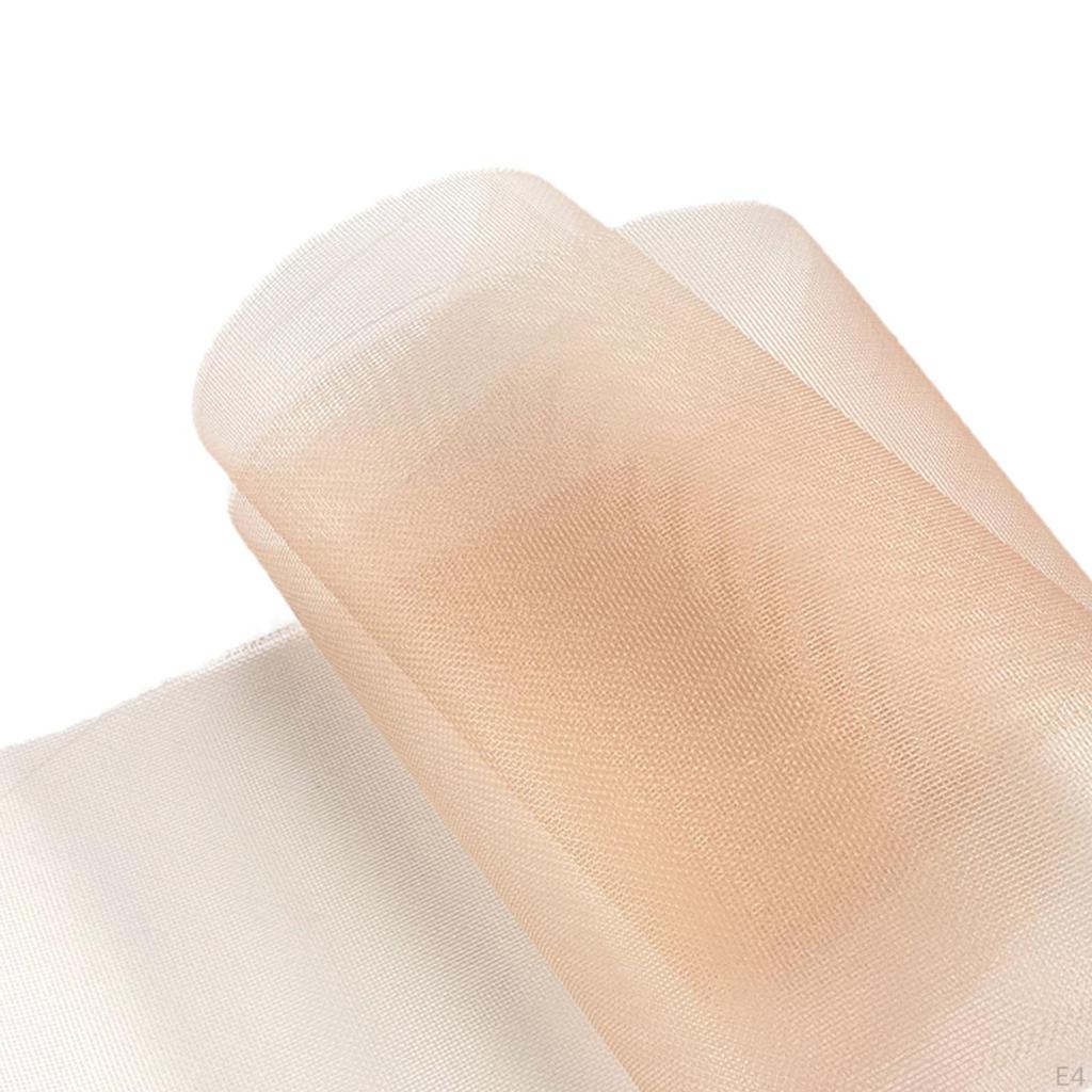 , Lace Mesh, 36.22inchx7.87inch Durable Hairnet for Making Hair Piece Cap Material