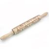 Laser Engraved Embossing Rolling Pin Christmas Style Pattern Printing Rolling Pin  Biscuit