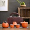 Storage tea set Outdoor car Kung Fu tea maker Tea tray Complete set Company opening Business gifts Travel portable
