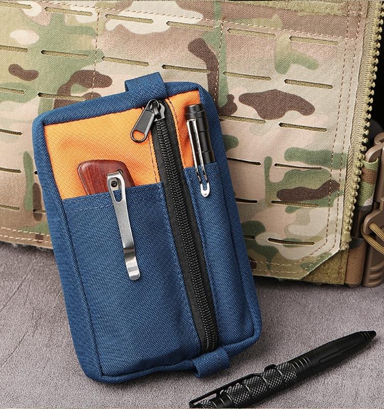 Tactically Storage Pouch Mini Portable Coin Purse Wallets Travel Zipper Belt Bag