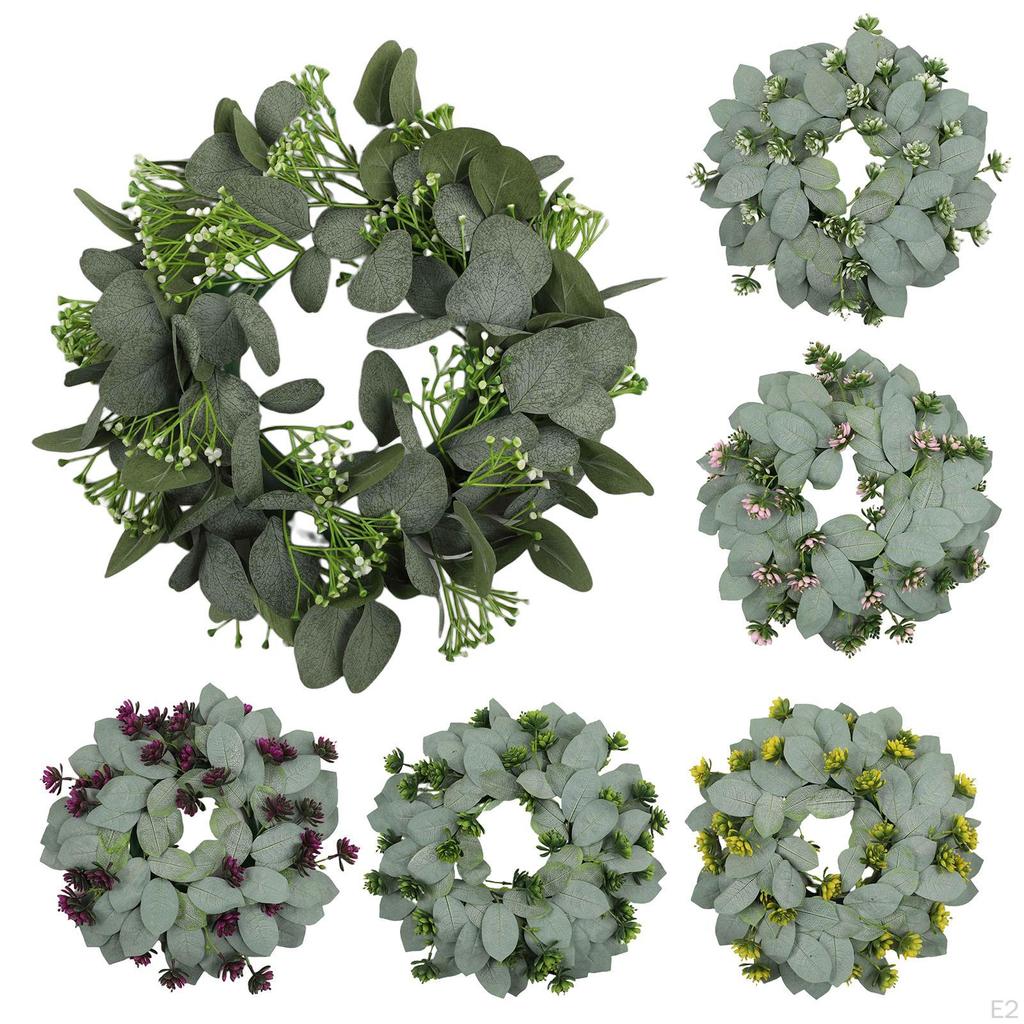 Eucalyptus Wreath, Artificial Easter Wreaths for Front Door, Wreath