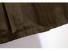 Women's Mid-Length Korean Style Trench Coat - Chic British Design