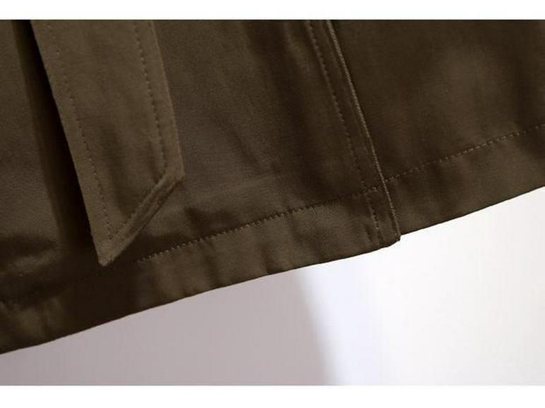 Women's Mid-Length Korean Style Trench Coat - Chic British Design