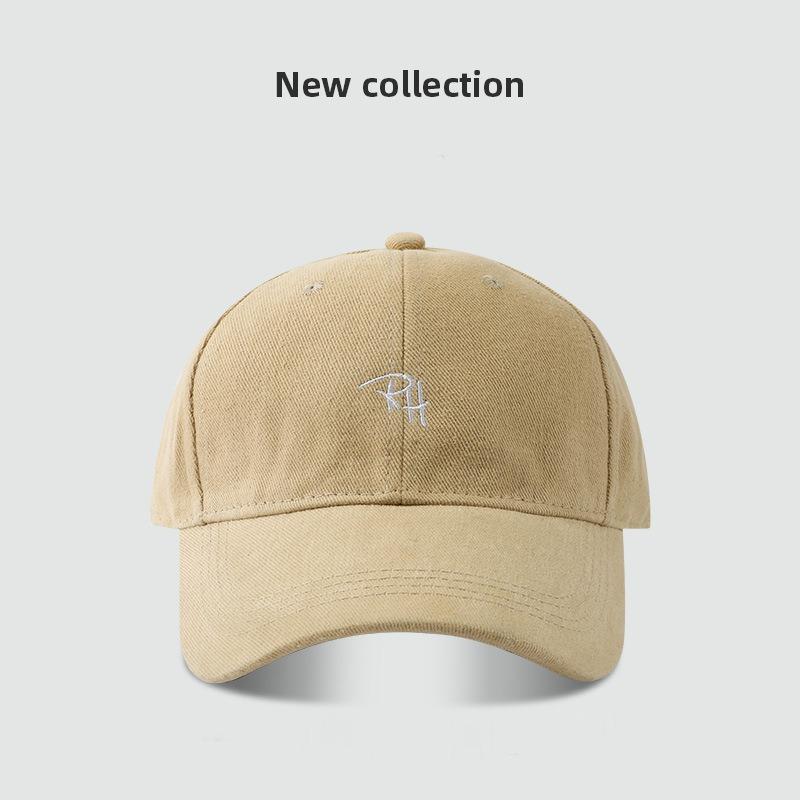 Czapka bejsbolowa RH z haftem literowym, prosta, wszechstronna, duży obwód głowy, mała spersonalizowana czapka marki street tide