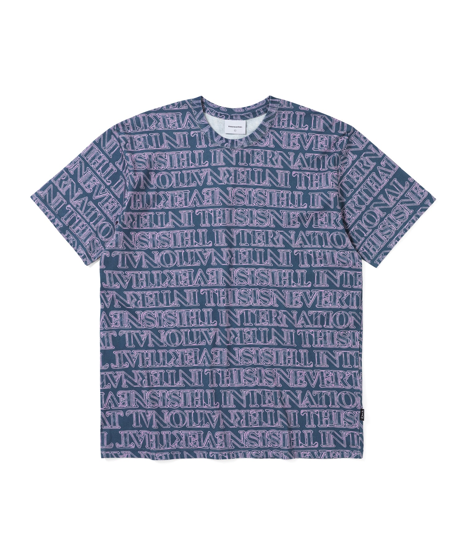 This Is Never That Glass Logo Tee Navy S