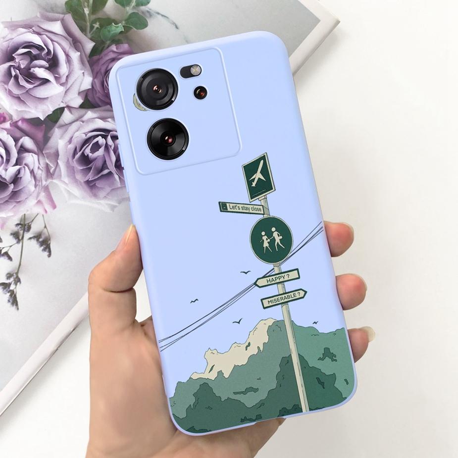 For Xiaomi 13T Pro Case Lovely Candy Painted Back Cover 6.67'' Soft Silicone Phone Case For Xiaomi Mi 13T Pro 13TPro Fundas Capa