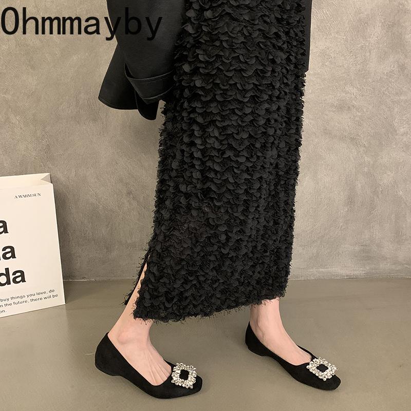 Designer Frühling Square Toe Damen Mary Jane Schuhe Mode Slip On Schuhe Prägnante weiche Sohle Kleid Street Style Schuhe