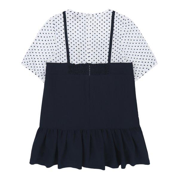 The Coffee Bean   Tea Leaf Navy Layered Dress Bz24op05nv