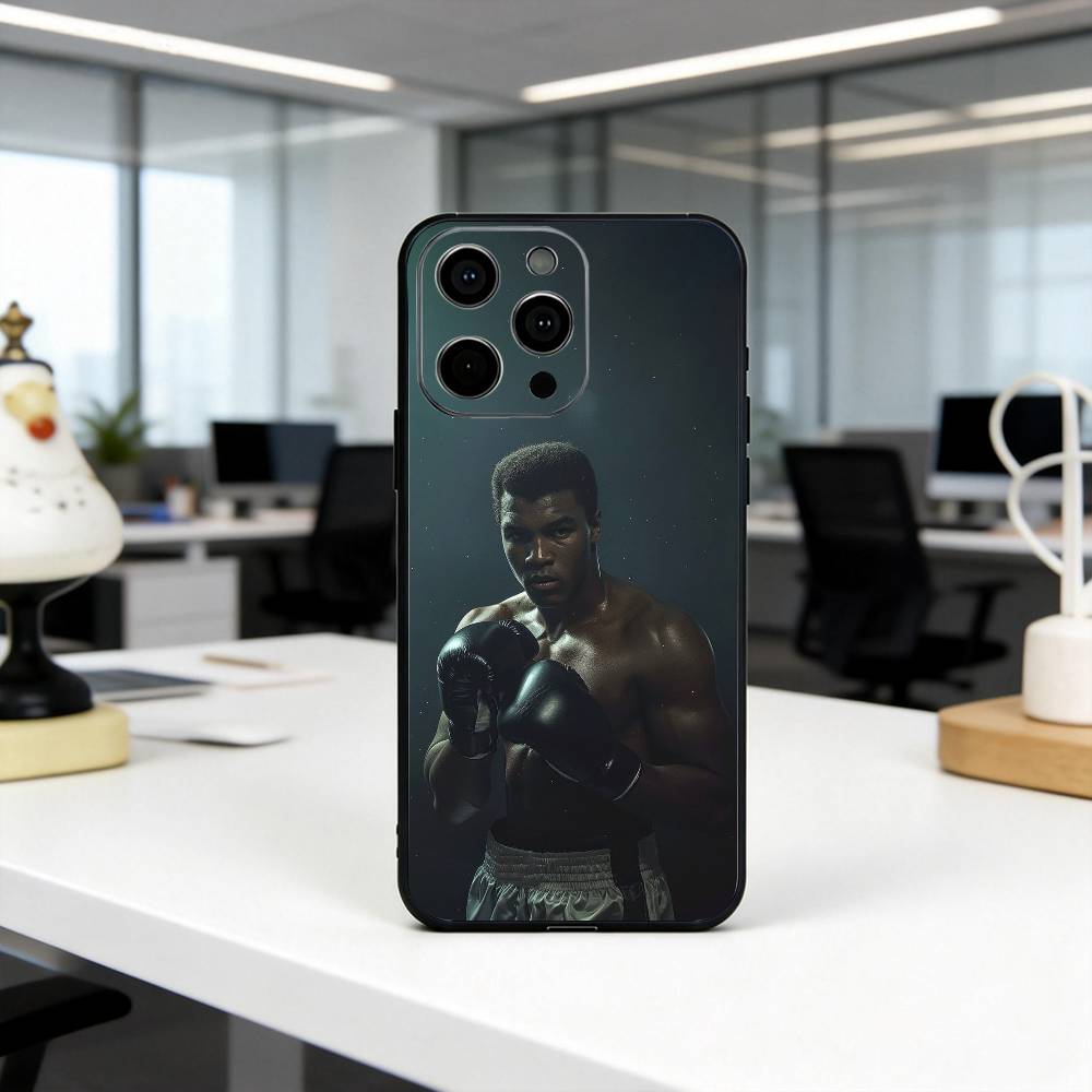 Boxing M-Muhammad A-Ali L-Legend  Phone Case For iPhone 17,16,15,14,13,12,11 Plus,Pro Max,XS,Soft Silicone Black Cover