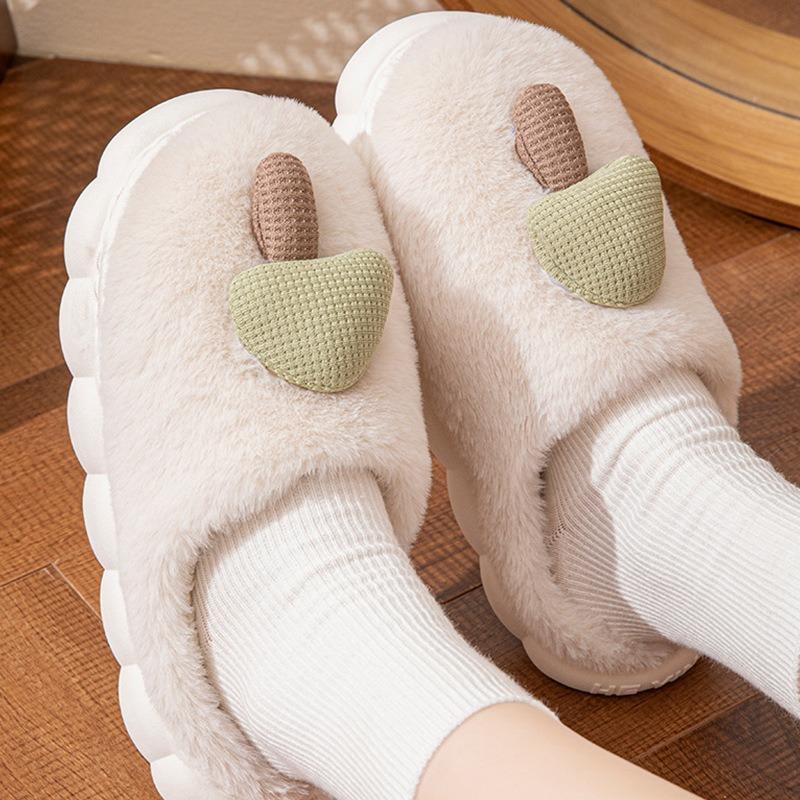 Autumn and winter cotton slippers home warm indoor plush cotton mop household winter slippers women
