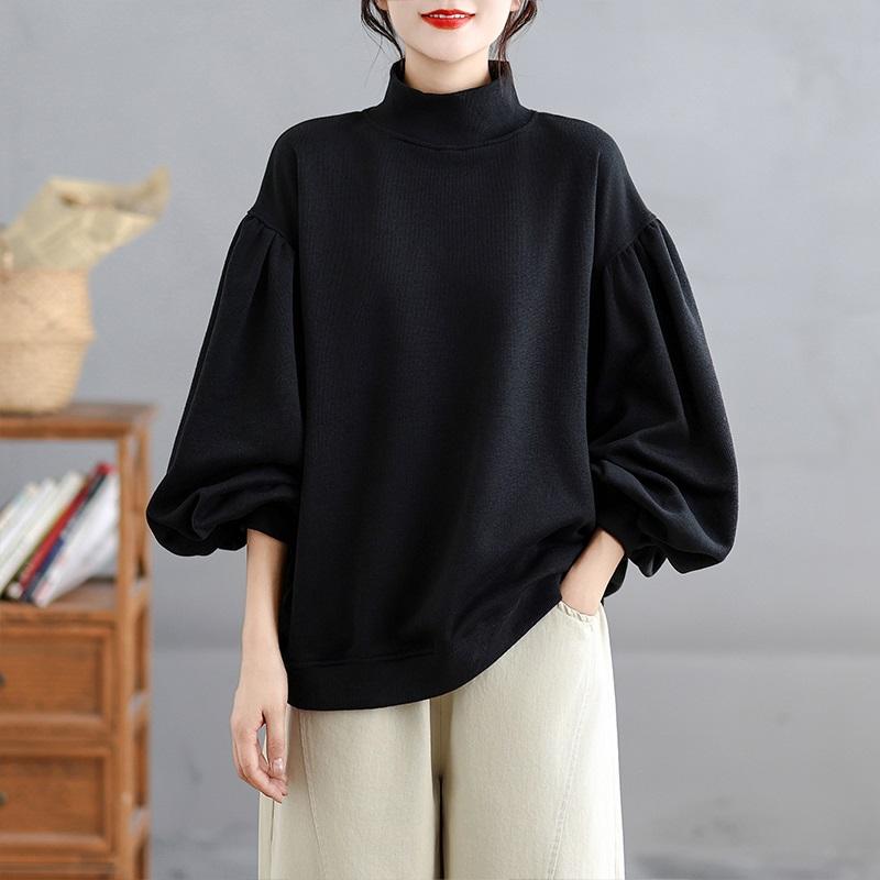 

long sleeve oversized vintage Casual loose spring autumn Winter Women pullover sweatshirt tops XXXL