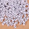 Square Acrylic A-Z English Letter Beads (6mm/7mm/8mm/10mm) for Jewelry Making