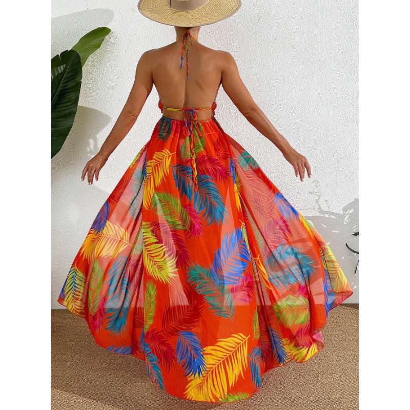 Badeanzug, Bedruckter geteilter Badeanzug Bluse Rock Heiß verkaufter Badeanzug Damen