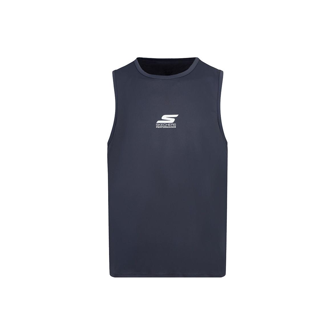 Skechers Mens Sleeveless Ice Silk Textured Round Neck Sports Vest Men tops P225M288-026R S