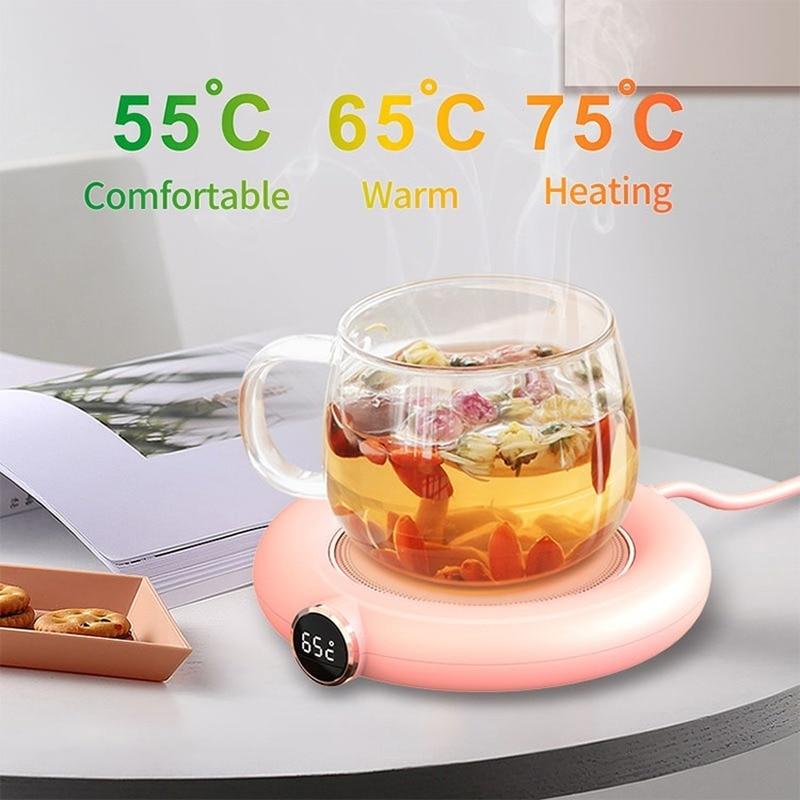 Scaldatazze USB portatile 3 marce tazza da caffè riscaldamento sottobicchiere termostatico intelligente piastra riscaldante per tè al latte riscaldatore per acqua YSL