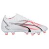 Puma Ultra Match Comfortable Versatile Football Shoes Men Football Shoes White Pink 107519-01