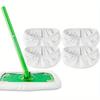 4 reusable mop pads - super absorbent ultra-fine fibers, durable and easy to clean, wet or dry, flooringEssential cleaning