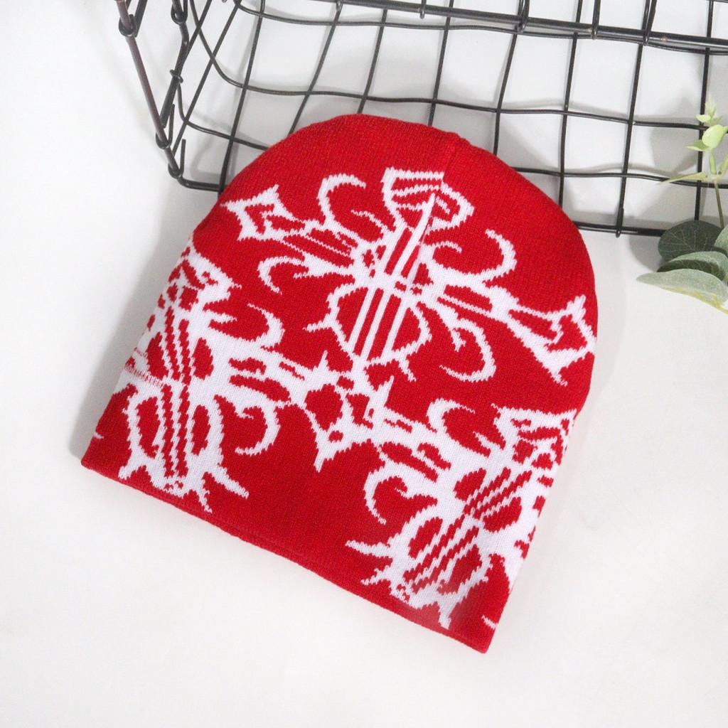 Unisex Knitted Beanie With Irregular Pattern Warm Fabric For Fall And Winter Wear