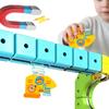 DIY Magnetbahn Zugspielzeug zum Zusammenbauen für Kinder Elektronisches Magisches Schienenauto Konstruktion Kinder Lernspielzeug Weihnachtsgeschenk