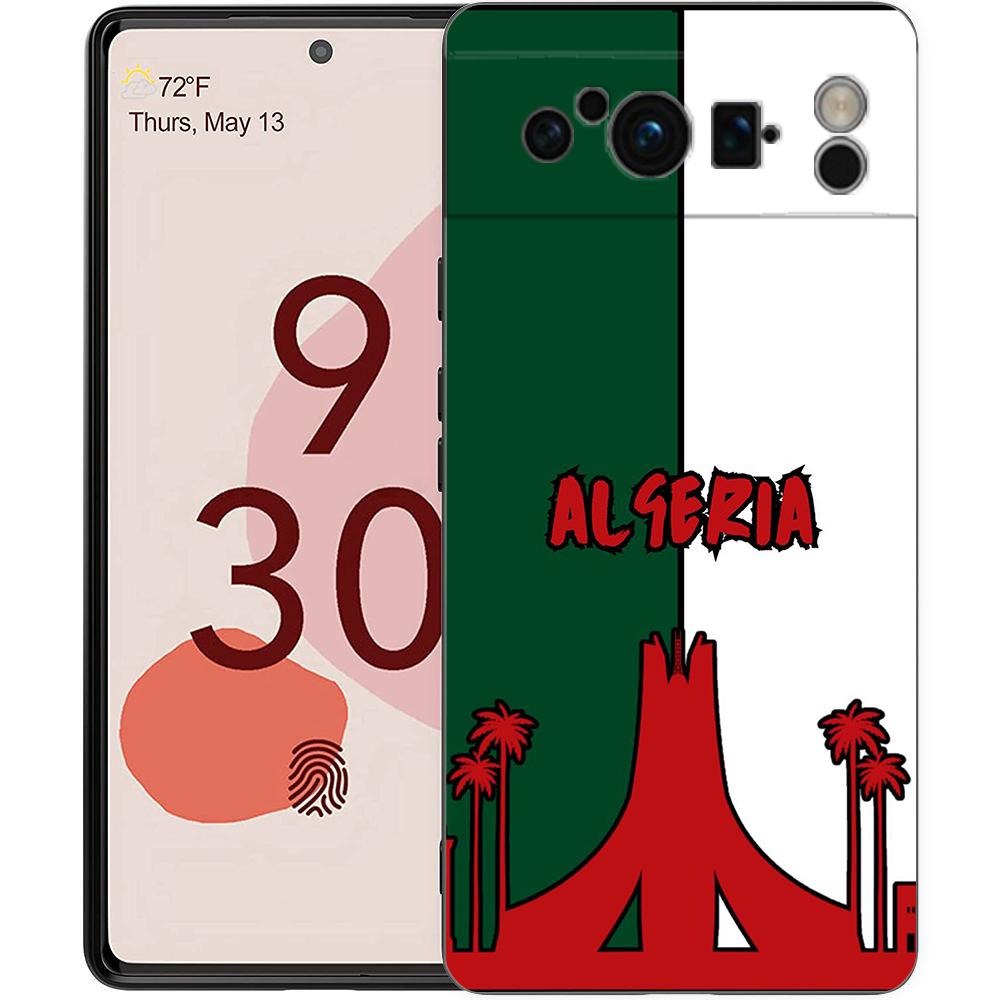 Algeria Passport Phone Case For Google Pixel 10 9 8 7 6 Pro XL 9A 8A 6A 7A 5G Soft Shockproof TPU Black Cover