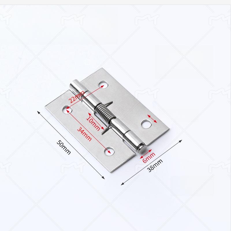 Door Closer Automatic Rebound Hinge Stainless Steel Spring Butt Hinge Hinge Self-Closing Door Return Hinge Factory Wholesale