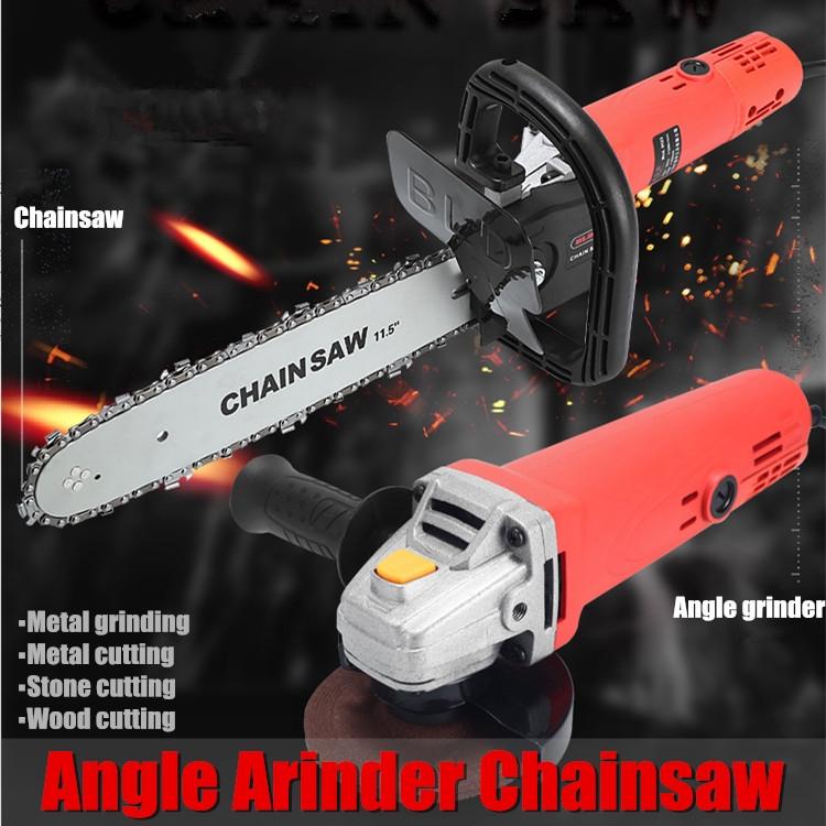 12'' 220V 1000W Electric Chain Saw Bracket Set Chainsaw Guide Plate DIY Tools New