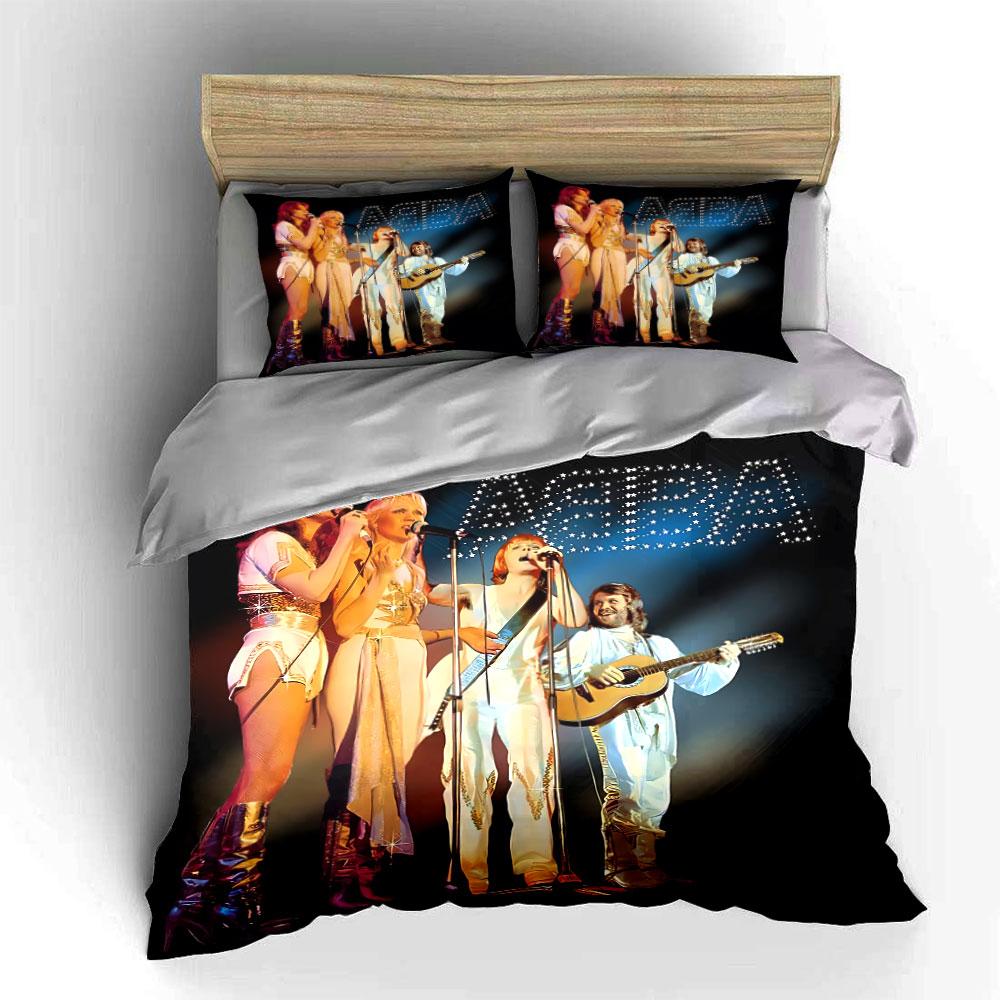 Retro Band Performance Design Bedding Duvet Cover Set Duvet Cover Pillowcases (1*Duvet Cover 2*Pillowcases, without duvet insert)