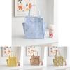 Cartoon Bento Box Bag With Side Pocket Oxford Fabric Multiuse For Kids And Teens