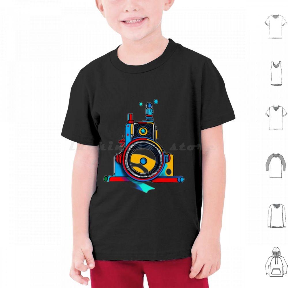 Fotografia T Shirt 6xl Cotton Cool Tee Fotografia Magliette Retro Film Sculpture Cinema Fotografia Vintage Camera Hasselblad