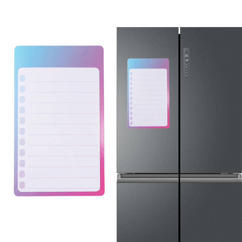 Shopping List Planner Magnetic Fridge Notepad Grocery Sticker Whiteboard Magnetic Memo Sticker PET To Do List