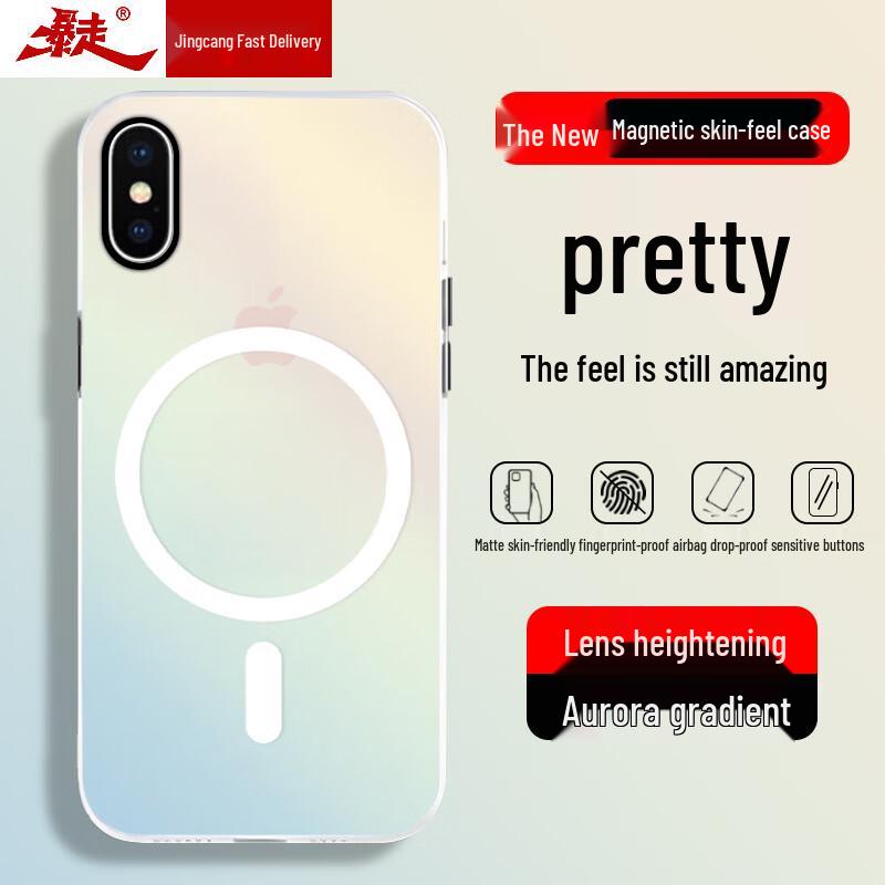 Baozou Frosted Laser Gradient iPhone Case