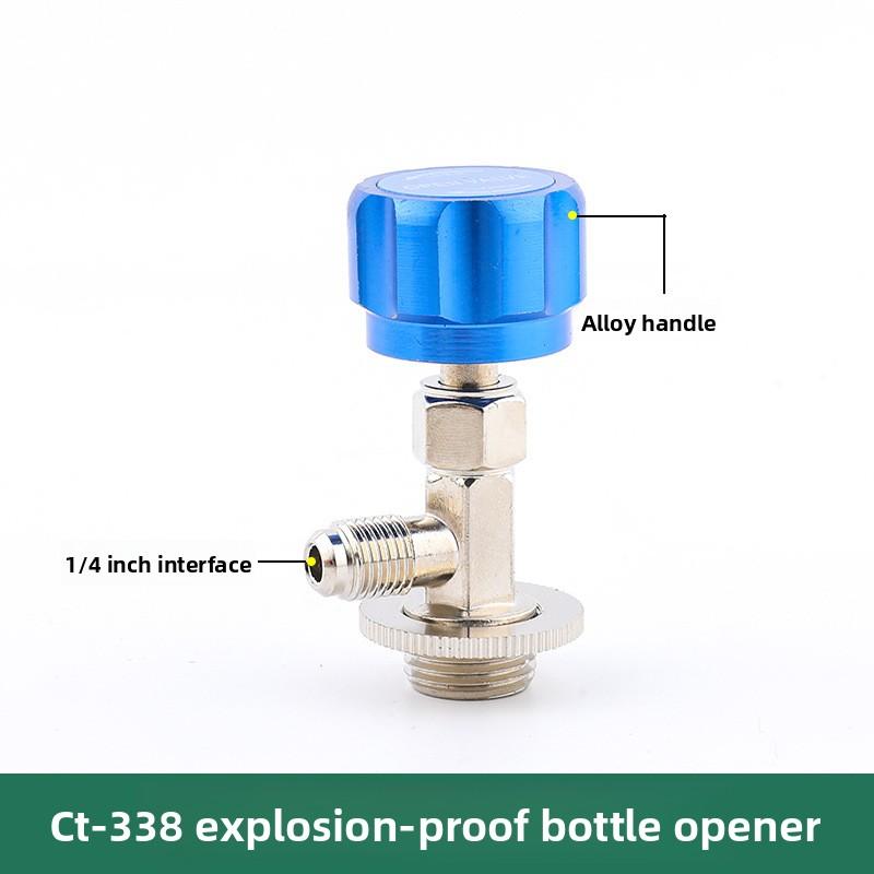 Kältemittel Flaschenöffner Klimaanlage Kältemittel Dosenanzapfventil Flaschenöffner Werkzeug Messing Abgabeventil R410 D4L5