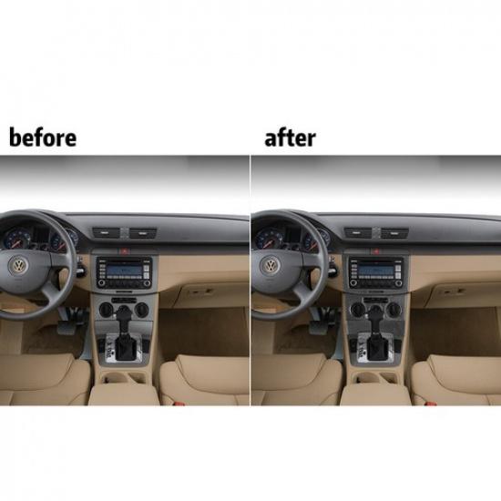 For Volkswagen Passat 2006-2011 Carbon Fiber Interior Central Console Cover Trim