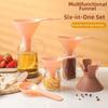 6 In-1 Kitchen Funnel Set BPA-Free Egg Separator Funnel Combo  Separating Egg Whites
