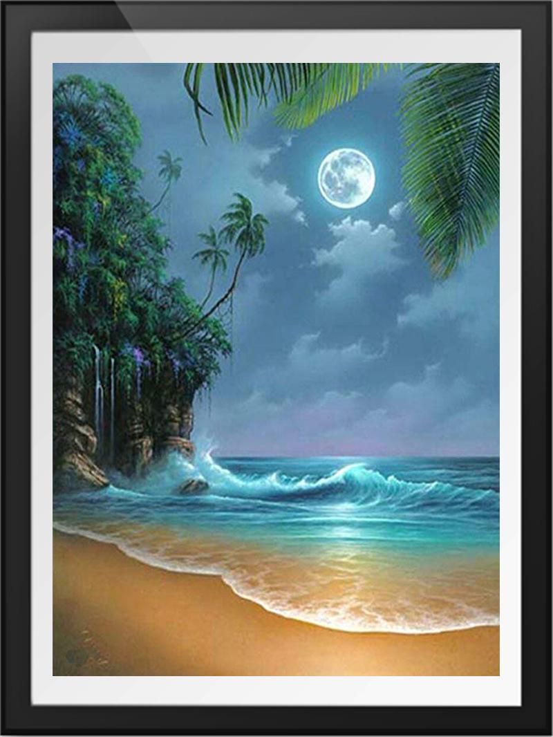 

Набор для алмазной вышивки 5D DIY с полной выкладкой, пейзаж, и инструменты