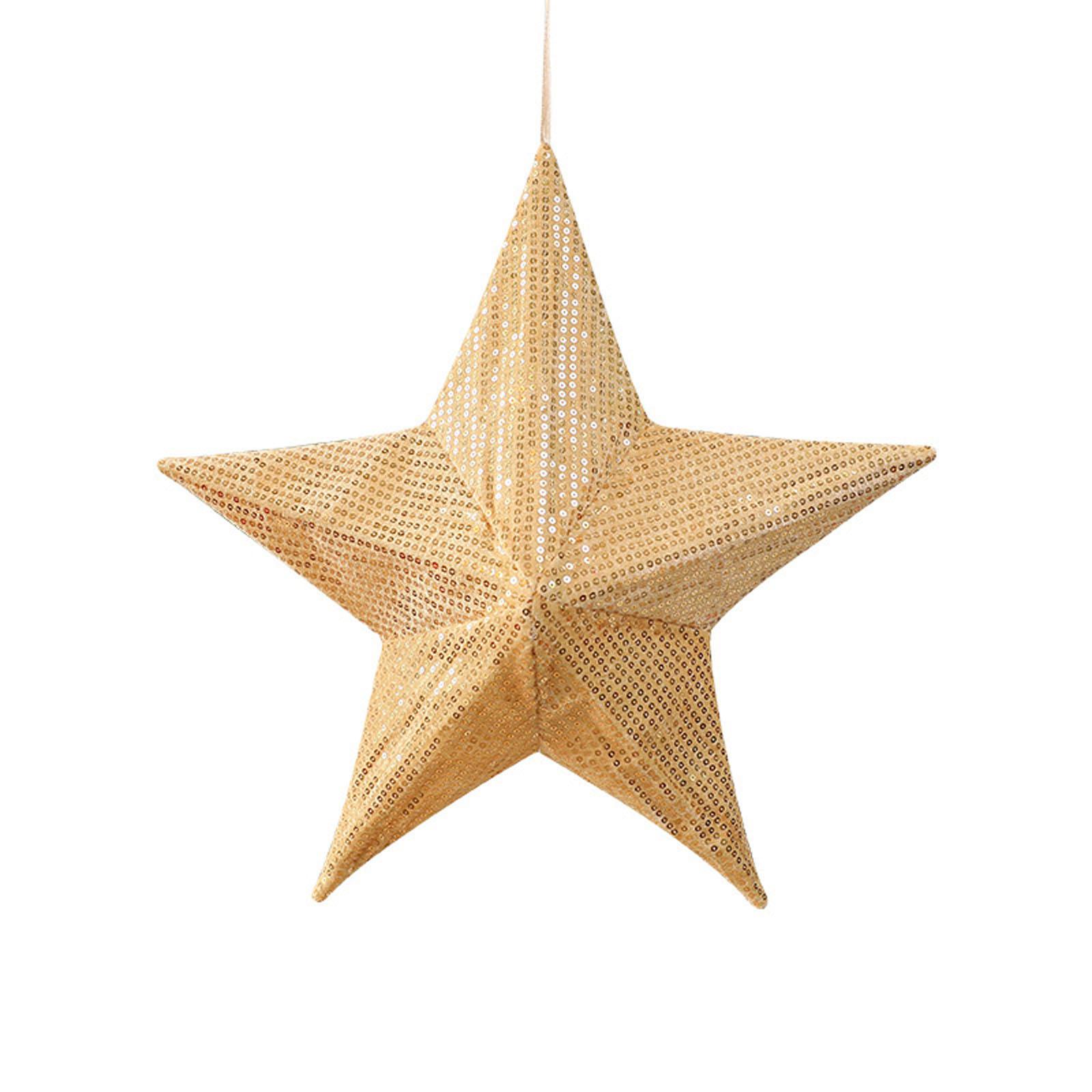 

Folding Tree Top Star Christmas Tree Decoration Christmas Ornaments One Size