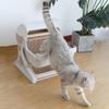 Semi Automatic Enclosed Cat Litter Box with Tipping Bucket Large Capacity Cats Litter Box Cute Luxury Pet Toilet Pets Supplies