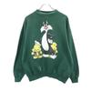 90s Old USA Made Warner Brothers Looney Tunes Looney Tunes Long Sleeve Trainer Men's Used