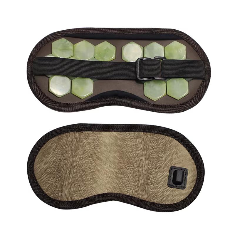 

Электрическая маска для глаз из нефрита, турмалиновый нагревательный массажер для глаз, горячий компресс для расслабления глазных мышц, облегчения бессонницы jade