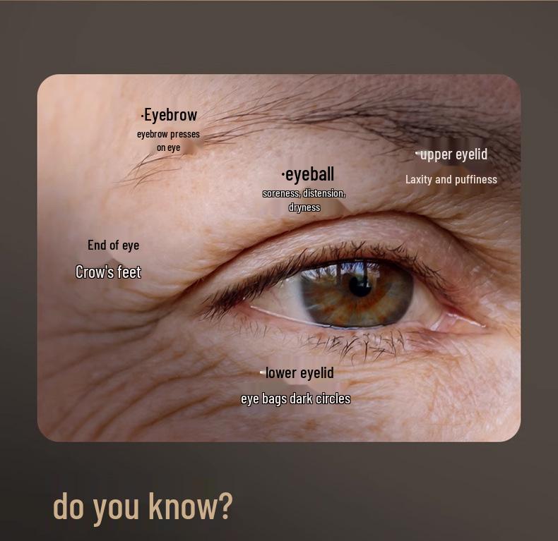 EMS Microcurrent Beauty Eye Massager: Fade Dark Circles & Wrinkles, Small Mask King