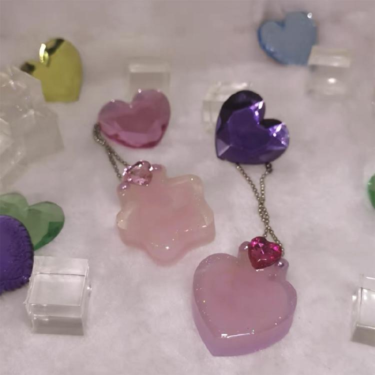 Resin Shaker Mold Quicksand Resin Casting Epoxy Silicone Mold for DIY Keychain