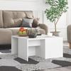 VidaXL Coffee Tables 4 Pcs White 33x33x33 Cm Chipboard.