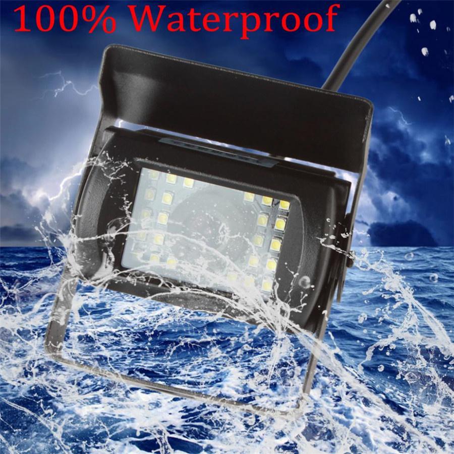 1X 24 LED 170Degree Bus Car Rear Camera Waterproof adjustment IP67