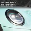 ABS Glossy And Matt Black Color Angry Eyelid For Mini Cooper F65 F66 Headlight Double Eyelid Exterior Decorative Car Accessories
