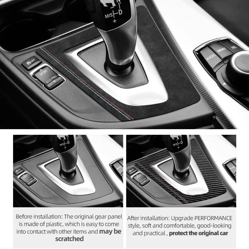 Betterhumz Auto-Schaltknauf-Panel-Abdeckung Für BMW F30 F34 F32 F33 F36 3er 4er 3GT 320i 328i Zieraufkleber Innenzubehör