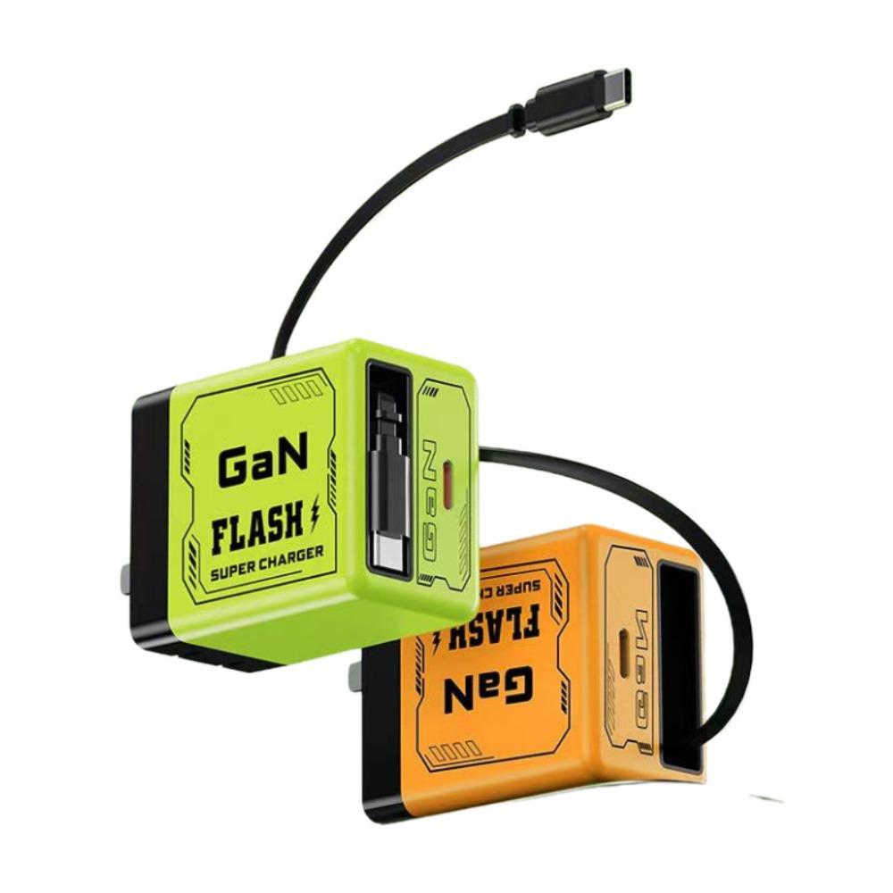 Retractable Phone Charger Fast Laptops Charger Hot GaN Charger  for Phone, Laptops
