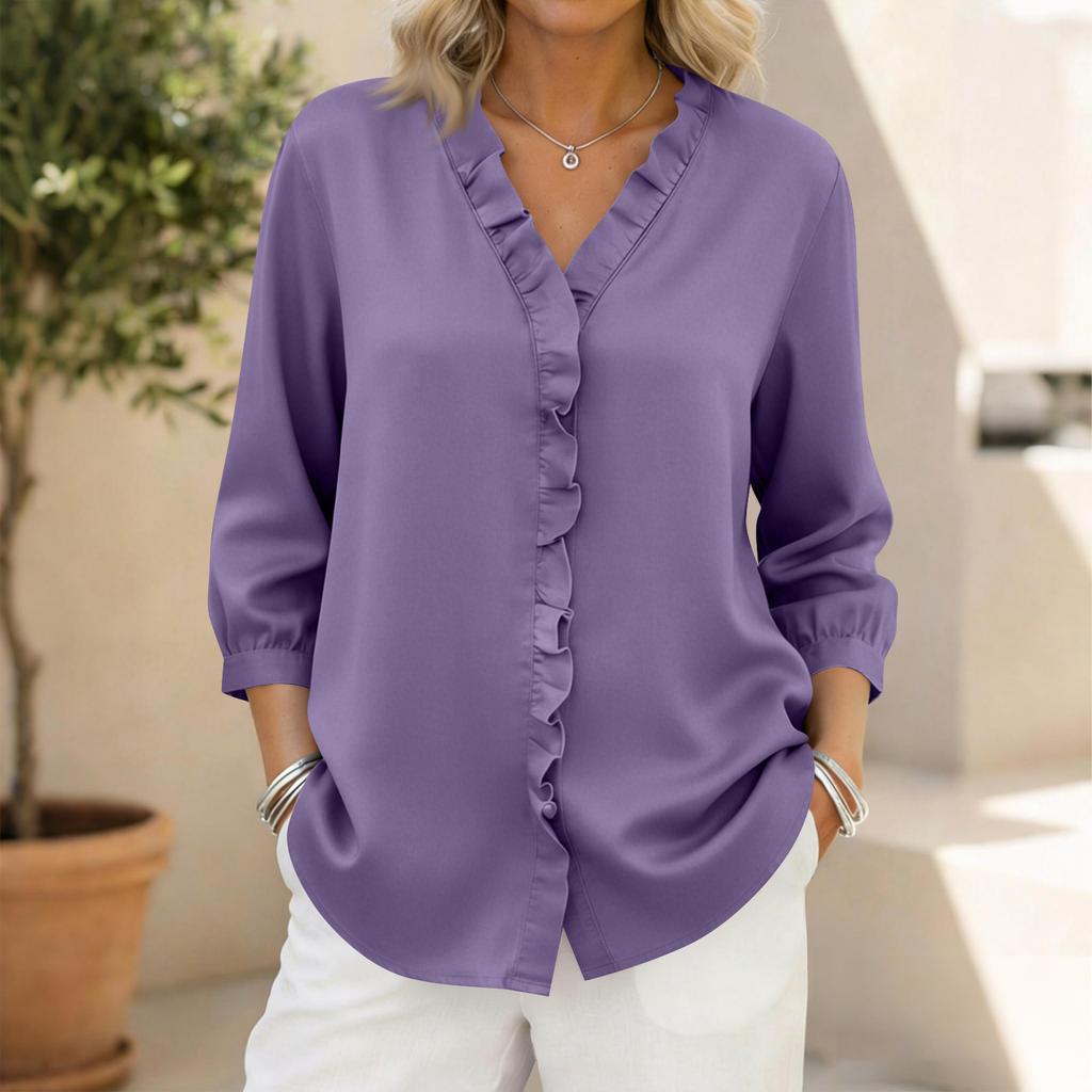 Women's 3/4 Sleeve Shirts Graphic Tees Shirts Casual Basic Tops Pullovers