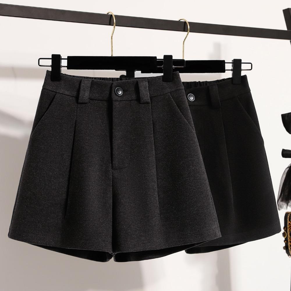 DIMANAF Plus Size New Women Shorts Pants Loose Casual Elastic Waist Fashion Lady Thick Winter 2025