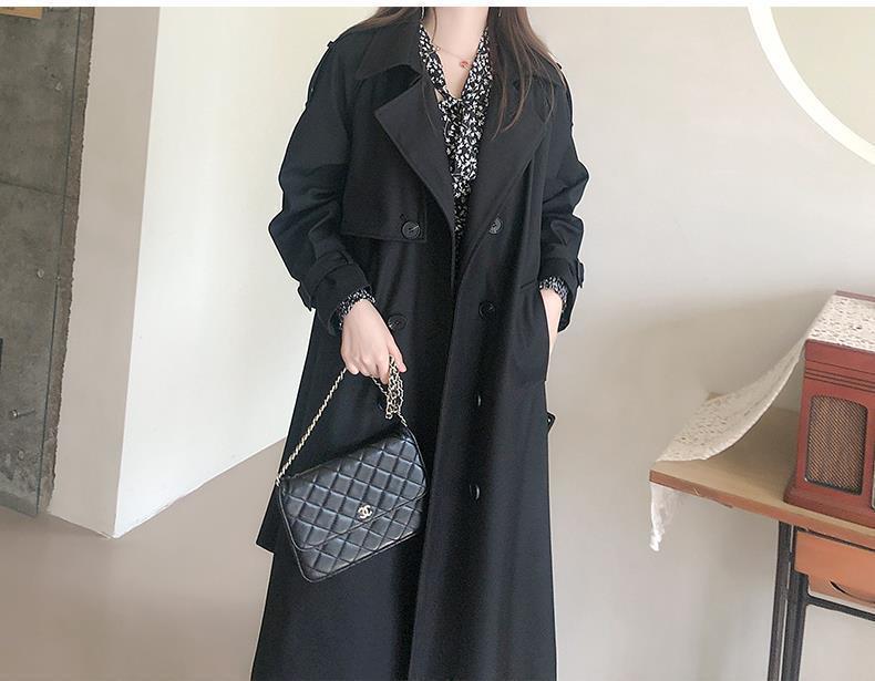 2025 Mid-Length Autumn Trench Coat for Women - British Style with a Goddess Appeal