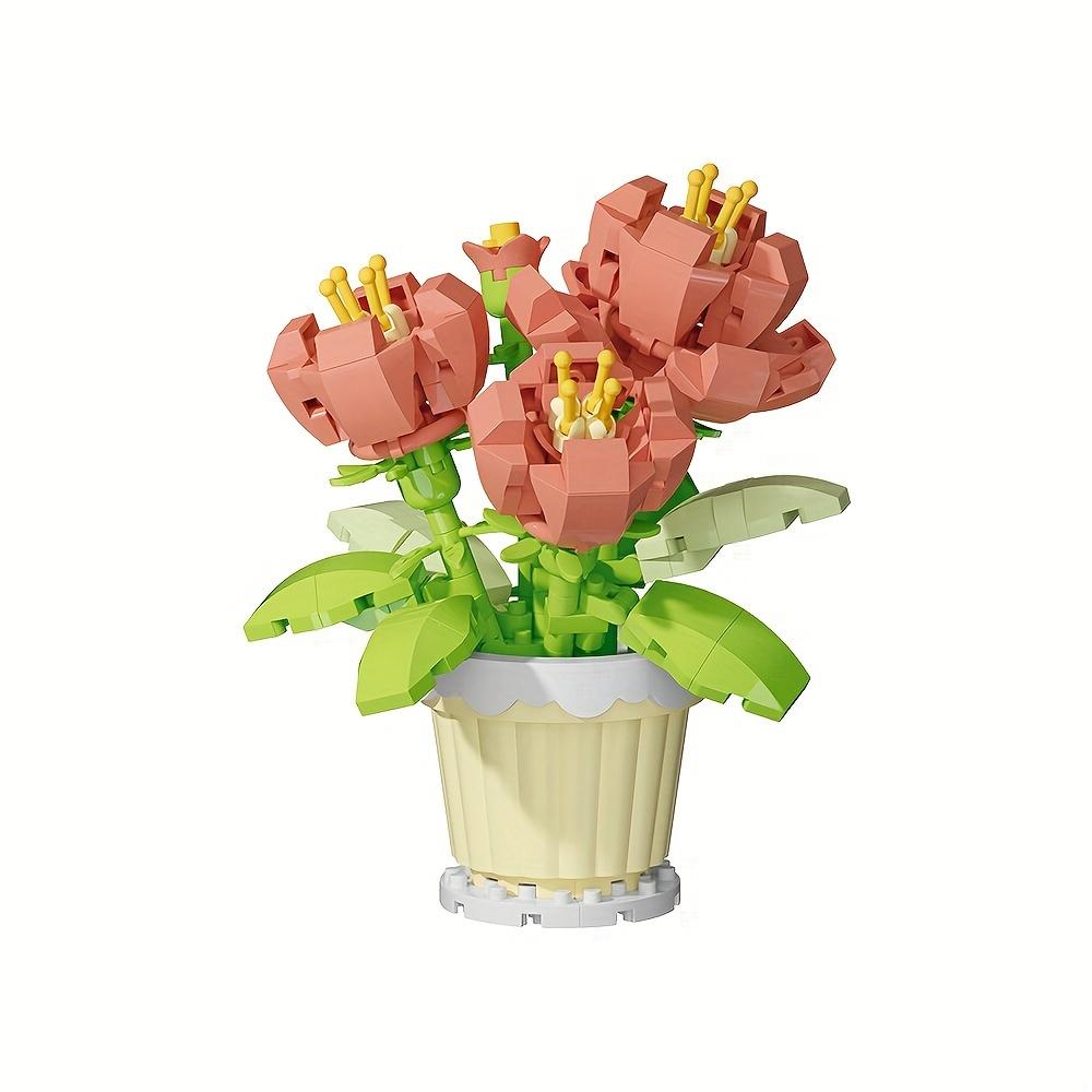 

Набор строительных блоков «Букет цветов» — набор из бонсай и растений из АБС-смолы для детей от 8 лет и старше, идеальное украшение рабочего стола и подарок на день рождения/Рождество Peony Potted Plants (279pcs)